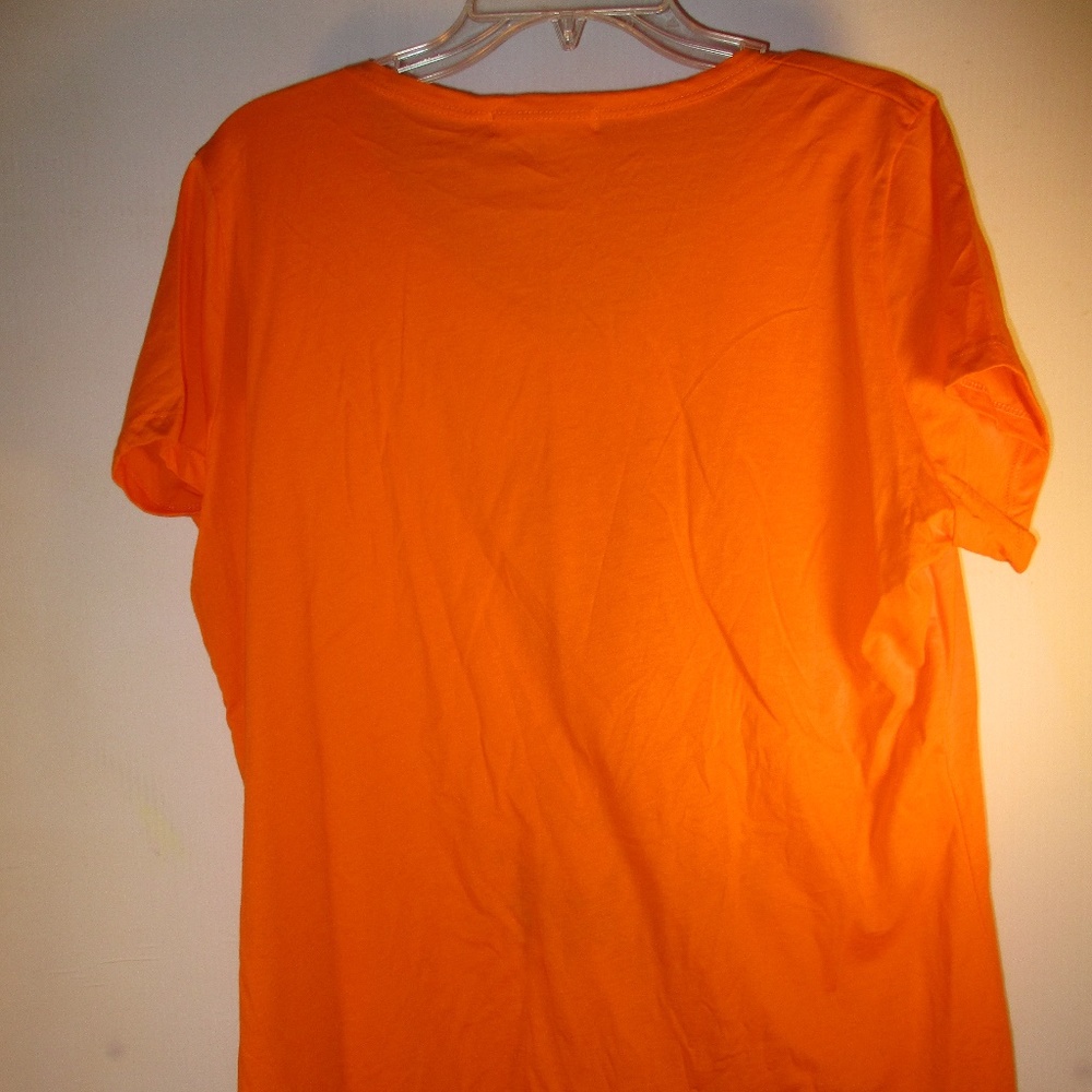 Orange Anchor tee Plus 2X fits 1X - Picture 7 of 8